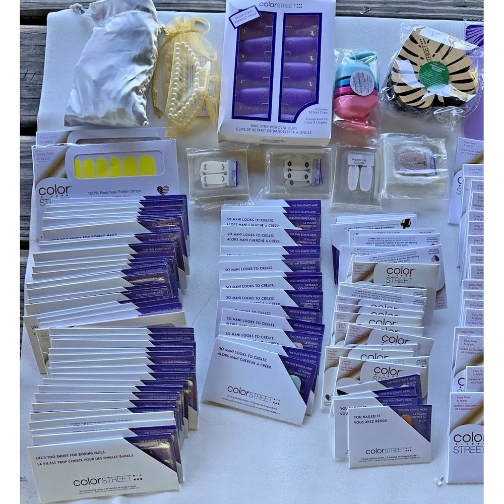 Color street Nail Polish Strips 211 Pc Lot rare OG sets 166 Nail‎ Kits + 45 Xtra - Picture 2 of 15